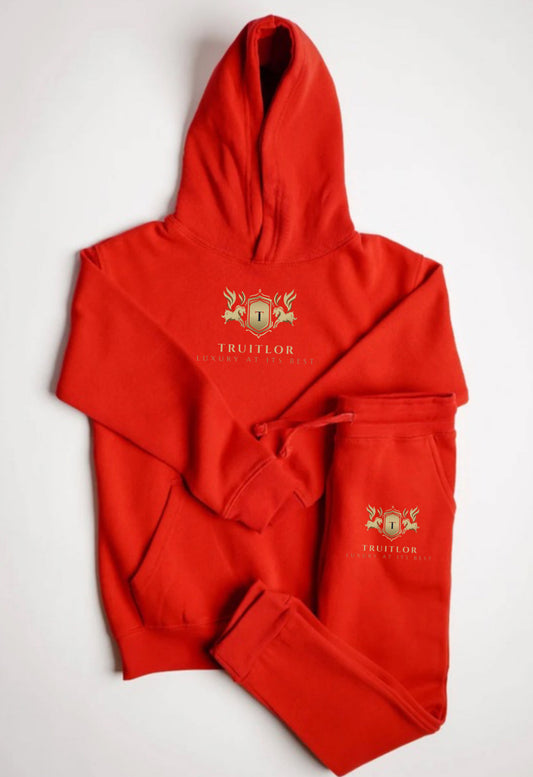 Red Toddler Truitlor sweatsuit